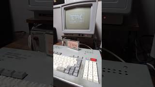 Playing Tetris on an Elektronika KR-02 Radio-86RK, 1989 #shorts #retrogaming #asmr