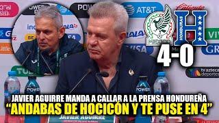 Javier Aguirre DEJA CALLADA A LA PRENSA después de la REMONTADA contra Honduras