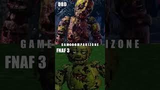 DBD x FNAF Springtrap, map and jumpscare comparison