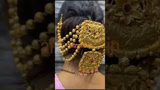 Matte Finish Bridal Temple Jewellery Jadai Billai Wedding Hair Braid Accessories Choti South Indian