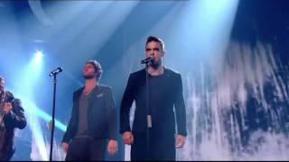 Take That's 1st TV performance re-united with Robbie Williams - X Factor 2010