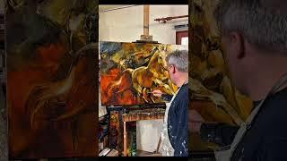 With every brushstroke, I tried to capture not just a figure, but a feeling, movement,  momentum.