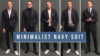 5 Minimalist Navy Suit Outfit Ideas | Men's Wardrobe Essentials