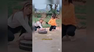 मीना ने तो कमाल कर दिया  ~ mini wood toy / wood workingart skill / wood / hand crafts #shorts