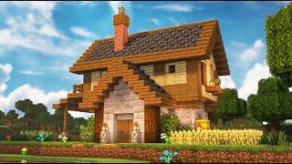 Minecraft: How To Build a Starter House [ Tutorial ]