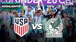 HIGHLIGHTS | Estados Unidos 1-2 México | CONCACAF Sub20 Championship | TUDN