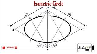 How to draw Isometric Circle - Engineering Drawing