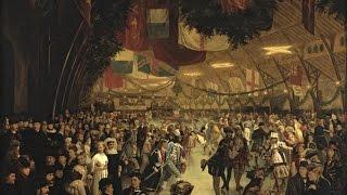 Heidi Hollinger - "Skating carnival", painted composite photograph, 1870