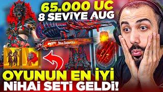 YENİ 8 SEVİYE CEHENNEM AUG VE NİHAİ SET GELDİ!!  65.000 UC OYUNUN EN İYİSİ!! | PUBG MOBILE