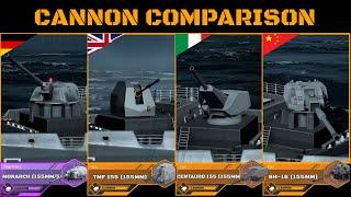 New Cannon SH-16 Vs Monarch Vs TMF And Centauro | Cannon Comparison | Modern Warships