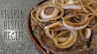 FILIPINO BISTEK RECIPE (BEEF STEAK)