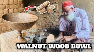 How a mastermind craftsman makes a perfect bowl from walnut wood||walnut Wood Bowl