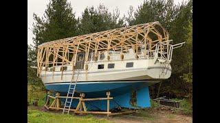 Making a boat tent - The Restoration of SY Carla part 4