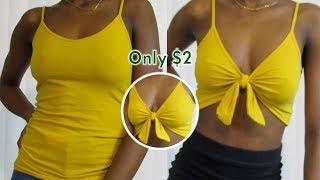 DIY: KNOTTED CROP TOP! Only $2