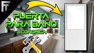 Como hacer una puerta de aluminio para baño puerta ligera de 3 pulgadas tutorial paso a paso #puerta