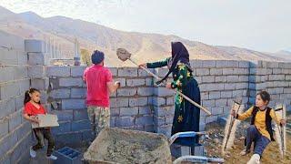 Sakineh's Happiness For her New Neighbor: Building a Yard with Master's Help