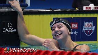 Kate Douglass comes out on top in loaded women's 100m freestyle field at Trials | NBC Sports