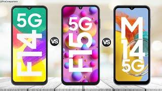 Samsung F14 5g vs Samsung F15 5g vs Samsung M14 5g || Full Comparison