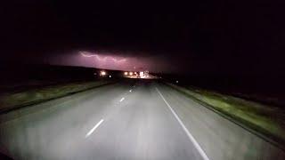 Trucking in Wyoming at Night with the Light..  R.I.P Bossman Trucker!