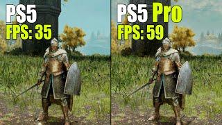 Elden Ring on PS5 vs. PS5 Pro Comparison | Graphics, Resolution & FPS Test