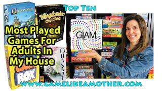 Top 10 Played Games for Adults in My House