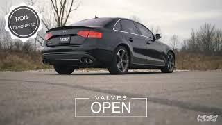 Audi B8 S4 Non-Resonated Valved ECS Tuning Exhaust