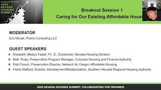 Caring for Our Existing Affordable Housing - Breakout 1 2020 Nevada Housing Summit