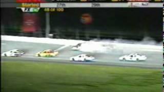 Michael Waltrip and Johnny Sauter crash, 2002 Busch Series at Daytona