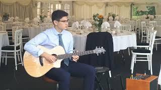 Wedding champagne reception performance