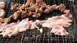 BurpDaily : Thailand Street Food -  หมูย่าง Grilled pork Chitterlings