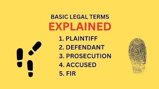 Common Legal Terms I Law I Explained