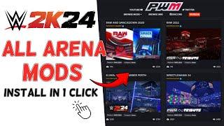 WWE 2K24 INSTALL ALL ARENA MODS IN 1 CLICK ft. Tribute 3.0