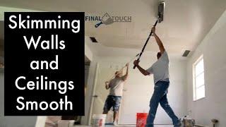 Skimming Walls and Ceilings Smooth With The Tomahawk, Final Touch Drywall, Justin McPadden