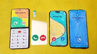 SAMSUNG keypad/GLass phone/iphone 16/ motorola razr 40u,whatsapp+meet+incoming calls