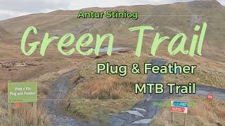 Antur Stiniog Green DH Trail - Plug And Feathers - MTB Trail - Wales Full Run #strava #GoPro #garmin