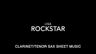 LISA - ROCKSTAR - CLARINET/TENOR SAXOPHONE SHEET MUSIC