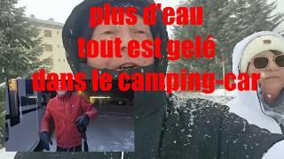 #73 plus d'eau tout est gelé dans le camping-car  l'pirate 02 en camping-car