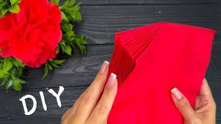 How to make Easy Tissue Paper Flowers  DIY Paper Craft Tutorial