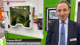 Machine de fabrication additive métallique technologie DED Direct Energy Deposition Beam - AddUp