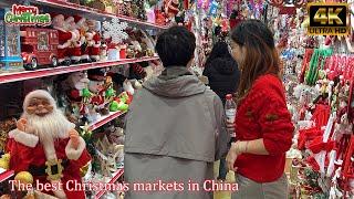 Christmas Decoration Items Market In China | 4K HDR | Faizee Vlogs