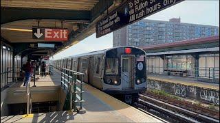 MTA New York City Subway Broad Channel Bound Bombardier R179 (S)huttle Train @ B. 98 Street