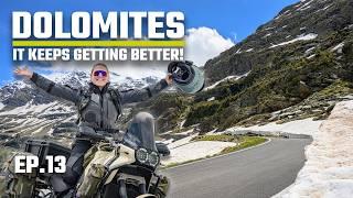 BETTER AND BETTER! Mortirolo, GAVIA, Torri di Fraele, Cancano - DOLOMITES motorcycle trip - EP.13