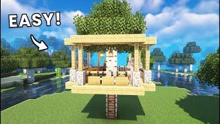 Minecraft: How to Build a Tree House Tutorial (Easy)