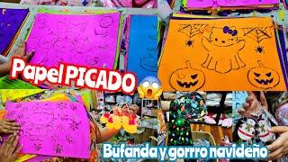 Llego PAPEL PICADO  Bodega MAS BARATA del Centro CDMX  Series Navideñas y Halloween 