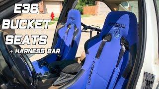 BMW E36 Racing Seat & Harness Bar Install