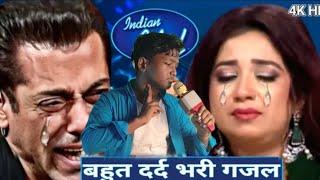 इस गरीब भिकारी ने ऐसा gana गाया #indian idol में सब फुट फूट कर रुला  दिया #sad #viralvideo #heart