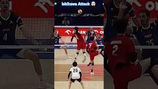 Ishikawa Attack  #volleyball #sportsaga #volleyballworld #epicvolleyball #haikyuu #haikyu #shorts