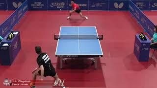 Rocket shots in table tennis: Hunor Szocs - Dingshuo Liu