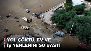 İzmir'de sağanak hayatı olumsuz etkiledi