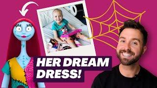 She Beat Cancer, So I Made her Dream Halloween Costume for her Make A Wish Trip! Sally!